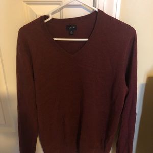 J crew v neck merino sweater